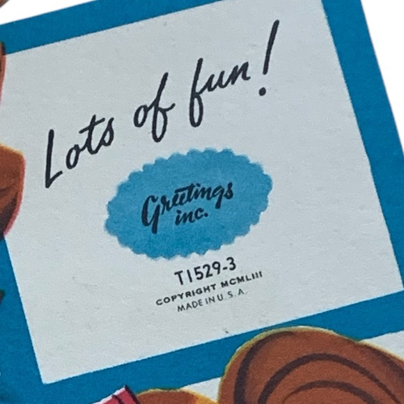 Vintage 1950’s Colorful Rocking Horse Birthday Card “Happy Birthday, Little Boy” - Picture 6 of 6